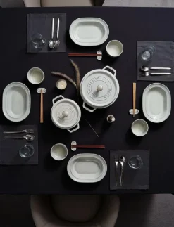 STAUB Bestickhållare set 4-delar White Truffle - Ätpinnar GREY Hot