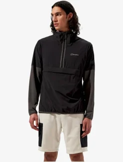 Berghaus BG M WANDERMOOR WIND SMOCK - Friluftsjacka JET BLACK-GREY PINSTRIPE Clearance