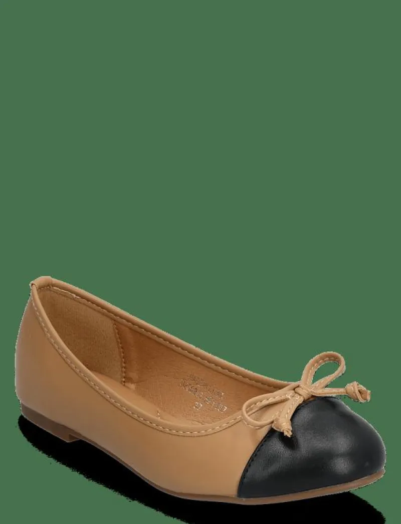 Bianco BIACELINE Ballerina Toecap Faux Leather - Ballerinas NUDE/BLACK Sale