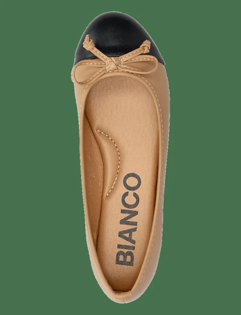 Bianco BIACELINE Ballerina Toecap Faux Leather - Ballerinas NUDE/BLACK Sale