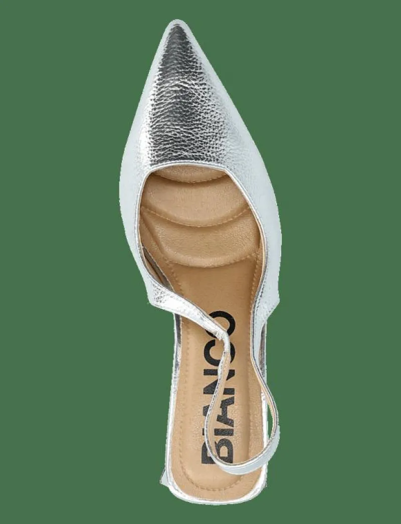 Bianco BIAMARALYN Slingback Metallic - Pumps SILVER Best