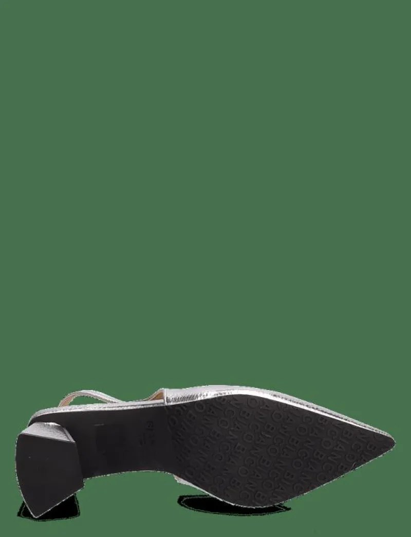 Bianco BIAMARALYN Slingback Metallic - Pumps SILVER Best