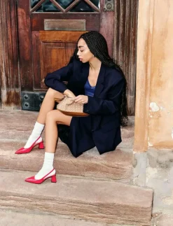 Bianco BIAMARALYN Slingback Patent - Slingbacks RED Best