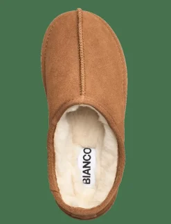 Bianco BIASNOW Slip In Shoe Suede - Platta mules COGNAC Discount