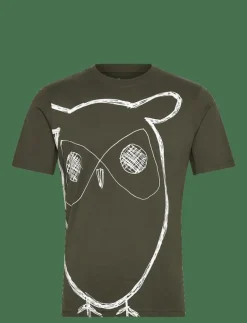 Big owl print tee - GOTS/Vegan - Kortärmad t-shirt|Knowledge Cotton Apparel Sale