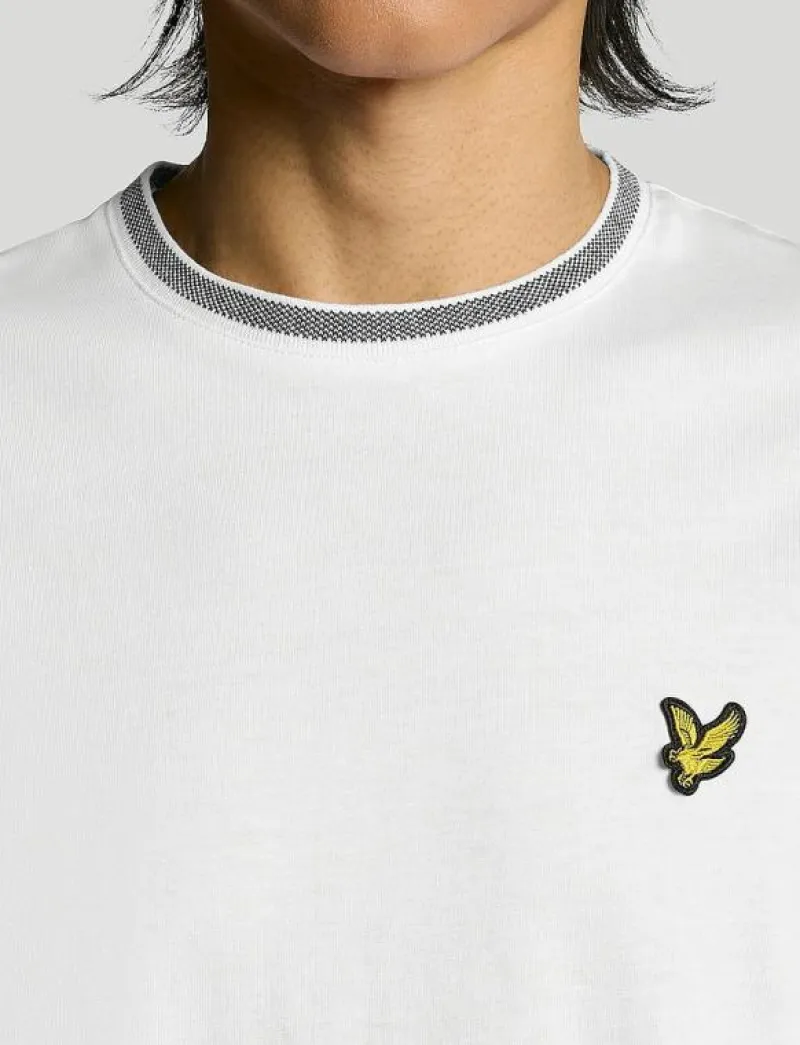 Birdseye Half Tipped T-Shirt - Kortärmad t-shirt|Lyle & Scott Discount