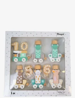 Magni Toys Birthday Train "Animals", Green/Brown - Festartiklar