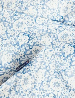 Blue Floral Printed Cotton Sateen Bed Set - Påslakanset|Lexington Home New
