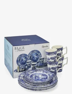 Blue Italian 12 Piece Set - Tallrikar|Spode