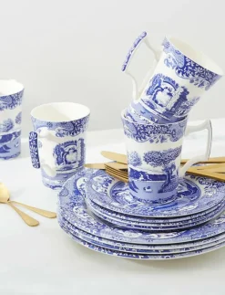 Blue Italian 12 Piece Set - Tallrikar|Spode