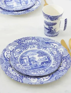 Blue Italian 12 Piece Set - Tallrikar|Spode