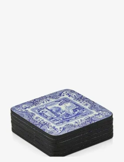 Spode Blue Italian Blue Italian Coasters - Set of 6 - Serveringstillbehör BLUE / WHITE Best