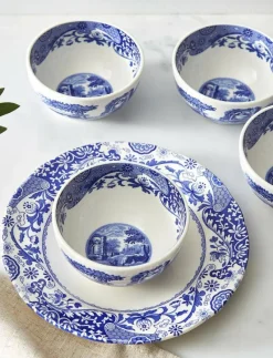 Blue Italian Dip Bowls - Set of 4 - Skålar & Fat|Spode Clearance
