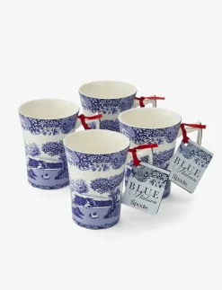 Spode Blue Italian Mug 4-pack - Kaffekoppar BLUE / WHITE Outlet