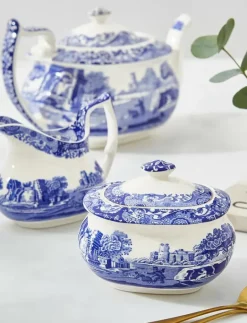 Blue Italian Sugar Box - Sockerskålar|Spode Clearance