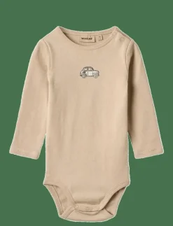 Body L/S Leo - Långärmad body|Wheat Hot