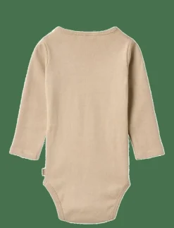 Body L/S Leo - Långärmad body|Wheat Hot