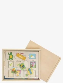 Teddykompaniet Bolibompa - Min Dag Aktivitetskalender - Träpussel MULTI Discount