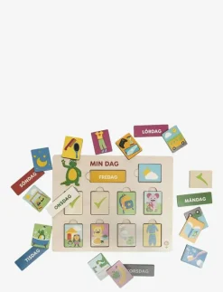 Teddykompaniet Bolibompa - Min Dag Aktivitetskalender - Träpussel MULTI Discount