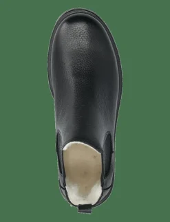 ANGULUS Booties - flat - with elastic - Vinterstövlar 1933/071 BLACK/BLACK GLITTER E Clearance