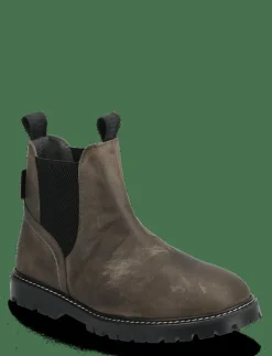 ANGULUS Booties - flat - with elastic - Stövlar & Kängor 1764/053 DARK OLIVE/BLACK ELAS Online