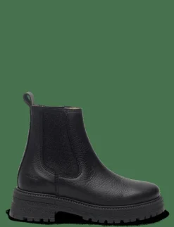 ANGULUS Booties - flat - with elastic - Stövlar & Kängor 1933/071 BLACK/BLACK GLITTER E Best