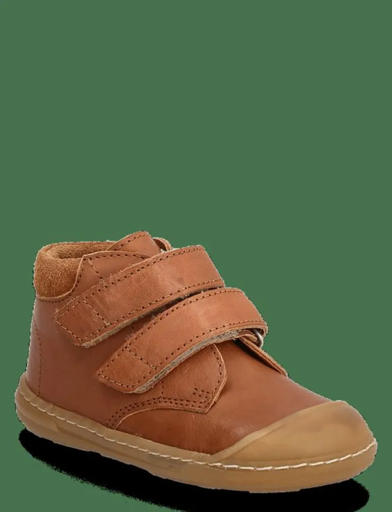 ANGULUS Booties - flat - with velcro - Stövlar & Kängor 1545/2219 COGNAC/COGNAC Clearance