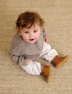 ANGULUS Booties - flat - with velcro - Stövlar & Kängor 1545/2219 COGNAC/COGNAC Clearance