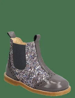 ANGULUS Booties - flat - with zipper - Stövlar & Kängor 1353/3296/018 LAVENDER/PASTEL Discount