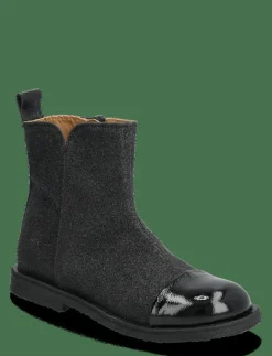 Booties - flat - with zipper - Stövlar & Kängor|ANGULUS Outlet
