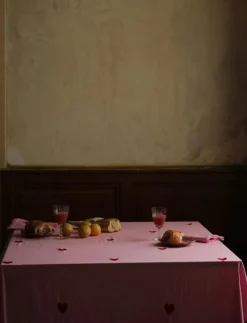 Midnatt Bordsduk Hearts - Dukar & löpare PINK Hot