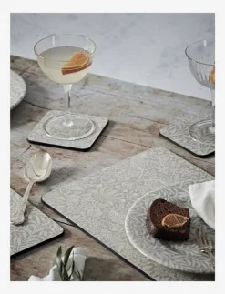 Morris & Co Bordsunderlägg Pure Strawberry Thief 4-p - Servering GREY Hot