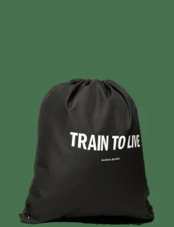 Björn Borg BORG LOGO DRAWSTRING BAG - Gymväskor BLACK BEAUTY Clearance