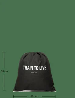 Björn Borg BORG LOGO DRAWSTRING BAG - Gymväskor BLACK BEAUTY Clearance