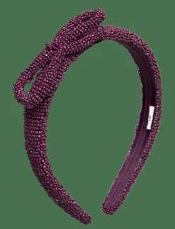Bow Slim Beaded Hairbrace - Hårband & Diadem|Becksöndergaard Online