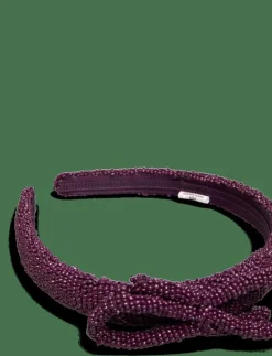Bow Slim Beaded Hairbrace - Hårband & Diadem|Becksöndergaard Online