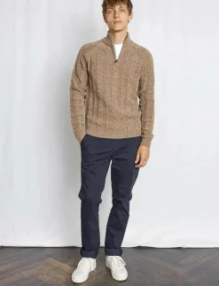 Bruun & Stengade BS Askel Regular Fit Knitwear - Stickat BROWN Clearance
