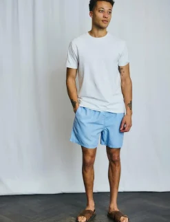 Bruun & Stengade BS Havana Regular Fit Swim Shorts - Badbyxor LIGHT BLUE Online