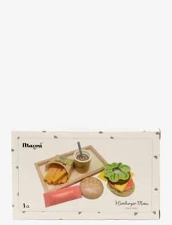 Burger Menu Set - Leksaksmat & Leksakstårtor|Magni Toys Clearance