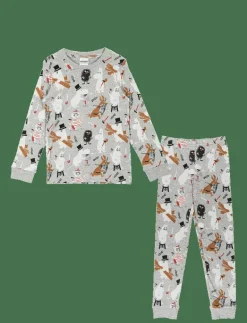 Martinex BYGGARE PYJAMAS - Set GRÅ