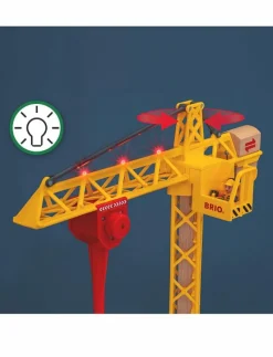 Byggkran med lampor - Byggmaskiner|BRIO Hot