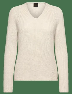 BOSS C_Fardin - Stickat OPEN WHITE Best