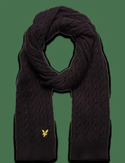 Cable Beanie and Scarf Set - Halsdukar|Lyle & Scott Online