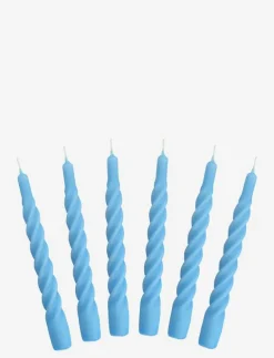 Kunstindustrien Candles with a Twist - Matt - Kronljus LIGHT BLUE Outlet