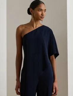 Cape Georgette One-Shoulder Jumpsuit - Jumpsuits|Lauren Ralph Lauren Discount