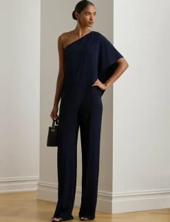 Cape Georgette One-Shoulder Jumpsuit - Jumpsuits|Lauren Ralph Lauren Discount