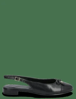 Tory Burch CAP-TOE SLINGBACK BALLET - Platta slingbacks PERFECT BLACK / PERFECT BLACK Sale