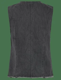 Sofie Schnoor CARLASW VEST - Jeansvästar WASHED BLACK Outlet
