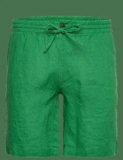 Lexington Clothing Casual Linen Shorts - Linneshorts GREEN Clearance