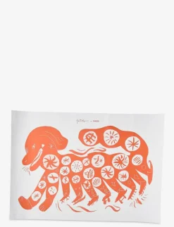 Chinese Dog, Red - 50x70 - Abstrakta|MADO
